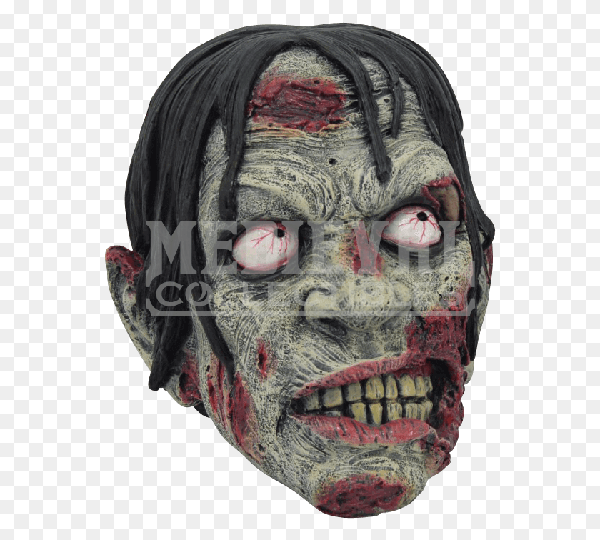 548x696 Undead Zombie Head Zombie, Máscara Hd Png