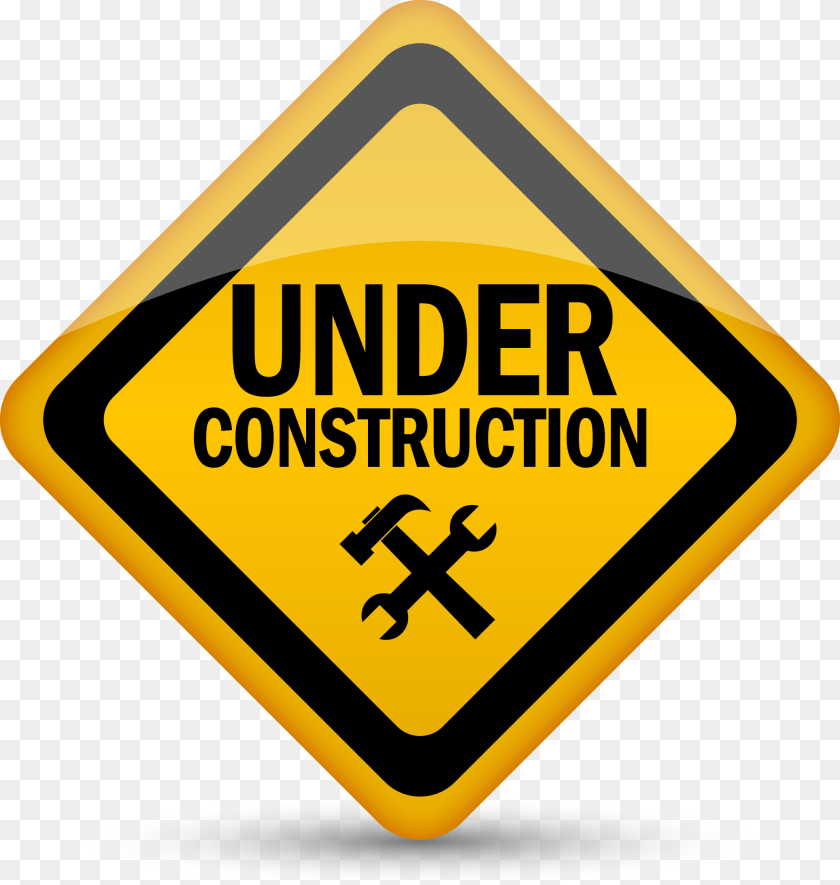 2075x2187 Under Construction, Sign, Symbol, Road Sign, Disk PNG