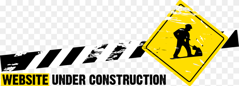 1895x685 Under Construction, Person, Road, Tarmac, Sign Sticker PNG