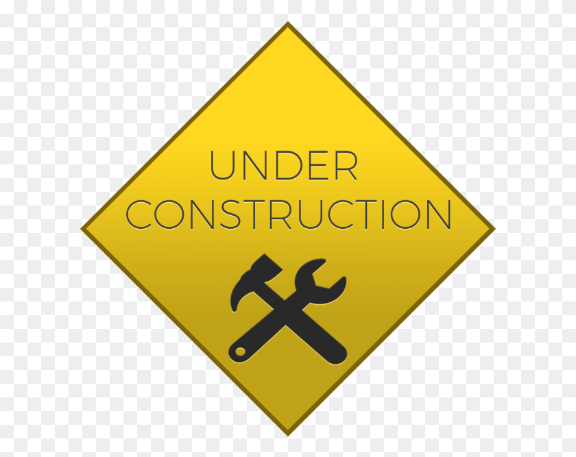 607x607 Under Construction Sign Sign, Symbol, Road Sign, Triangle HD PNG Download