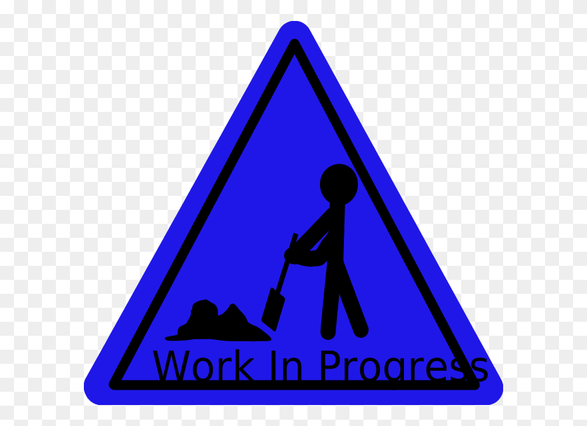600x549 Under Construction Signs Clip Art N28 Progress Clipart, Symbol, Triangle, Sign HD PNG Download