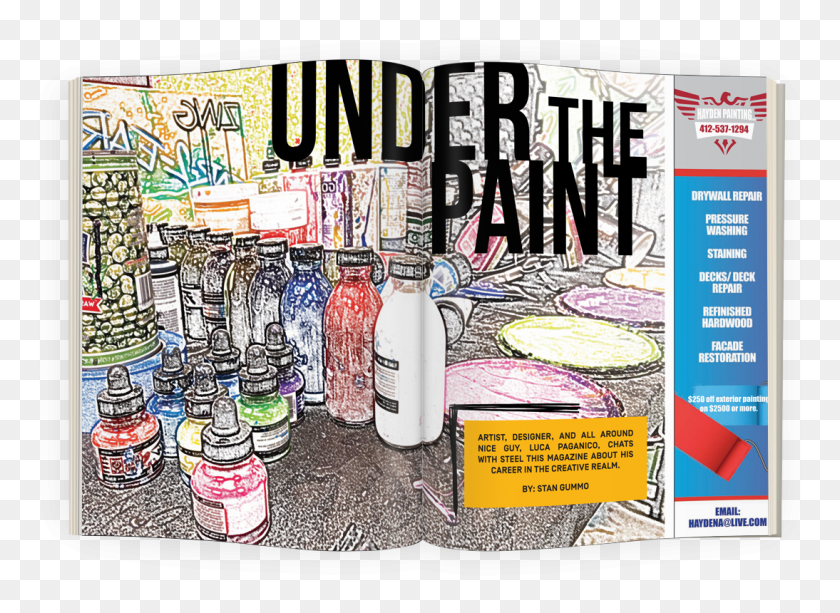 1094x776 Under The Paint Flyer, Advertisement, Poster, Paper HD PNG Download