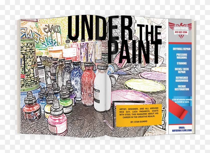 1094x776 Under The Paint Flyer, Advertisement, Poster, Paper Descargar Hd Png