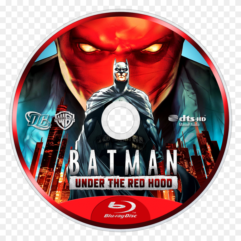 1000x1000 Under The Red Hood Bluray Disc Image Batman Red Hood Background, Disk, Dvd, Person HD PNG Download