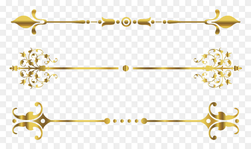 941x532 Underline Gold Brass, Musical Instrument, Arrow, Symbol HD PNG Download