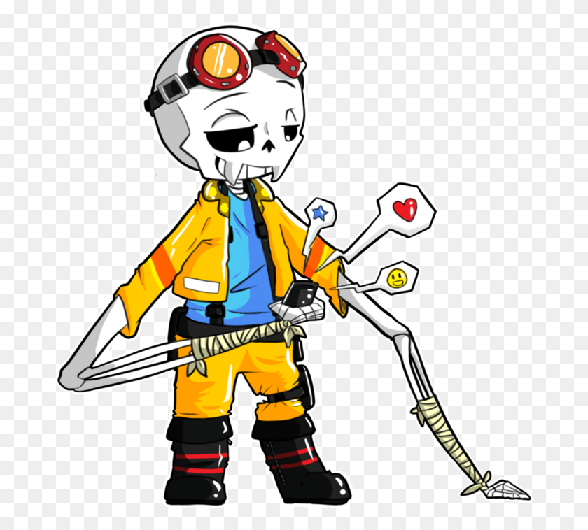 686x698 Undertale Adopt Long Armed By Ladyofthewilds On Cartoon, Person, Human, Helmet HD PNG Download
