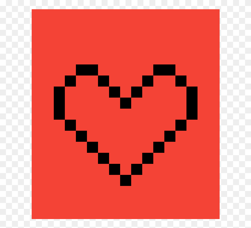 630x704 Сердце Undertale Pixel Art Pixel Heart, Этикетка, Текст, Первая Помощь Png Скачать