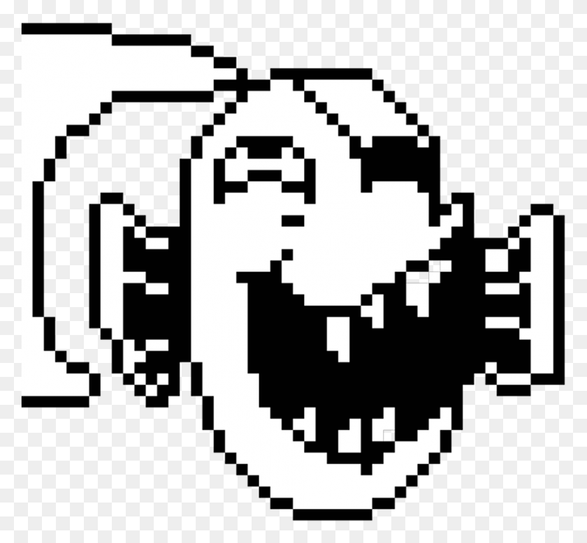 986x908 Стикер Undertale Pixel Art Head Base, Коврик, Pac Man, Текст Png Скачать