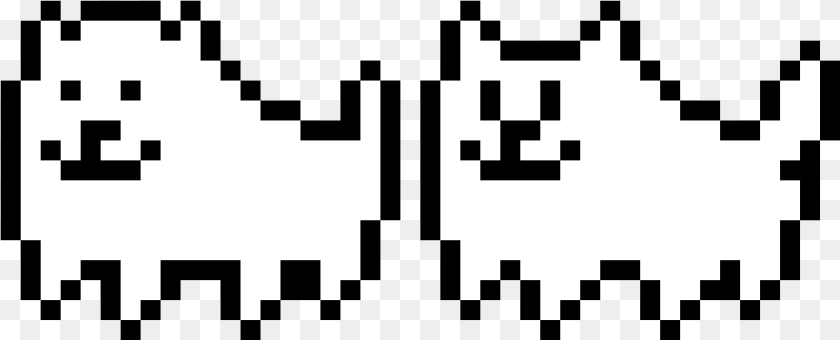 1177x477 Undertale Toby Fox Dog, Stencil Transparent PNG