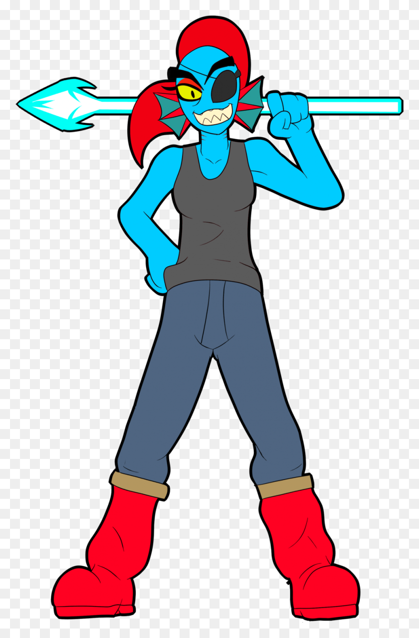 964x1507 Undertale Undyne De Undyne De Undertale, Ropa, Ropa, Persona Hd Png