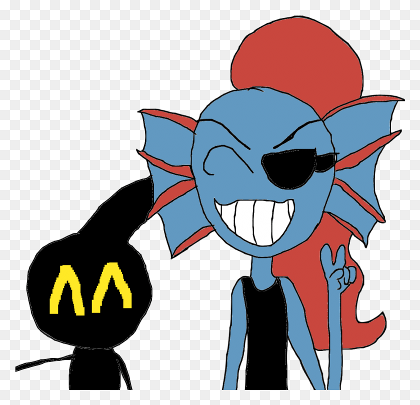 1167x1123 Undyne And Rattles Cartoon, Graphics, Person HD PNG Download