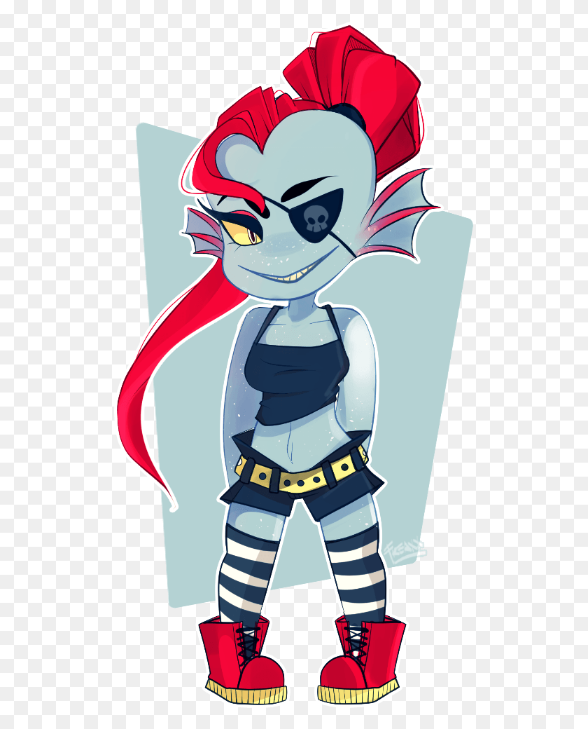 515x980 Undyne By Jessicafreaxx Undertale Character Undyne, Book, Person HD PNG Download