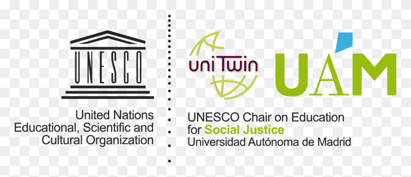 2623x1019 Cátedra Unesco De Educación Para La Justicia Social Unesco, Texto, Logotipo, Símbolo Hd Png