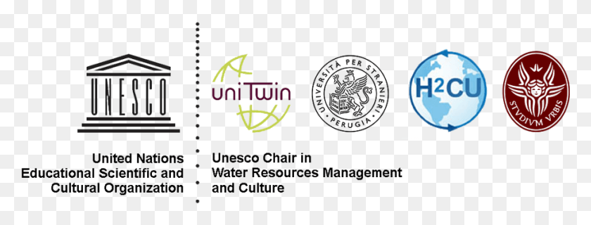 923x308 Unescowaterchair Unesco Chair, Logo, Symbol, Trademark HD PNG Download