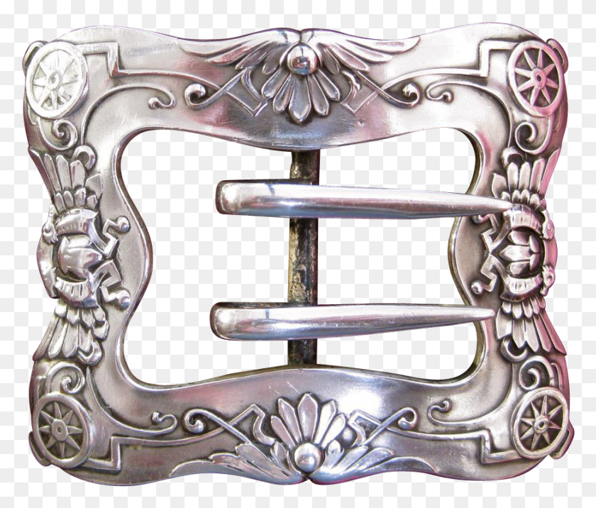 873x735 Unger Brothers Sterling Silver Wagon Wheel Belt Buckle Buckle, Gun, Weapon, Weaponry HD PNG Download