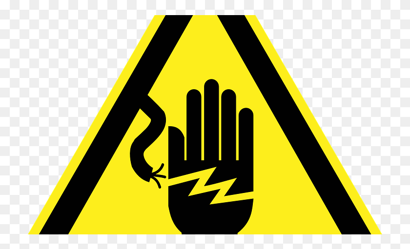731x451 Ungrounded Electrical Systems And Shock Risk Electricity, Symbol, Sign, Road Sign HD PNG Download