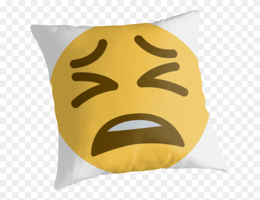 649x585 Unhappy Emoji, Pillow, Cushion, Mask HD PNG Download