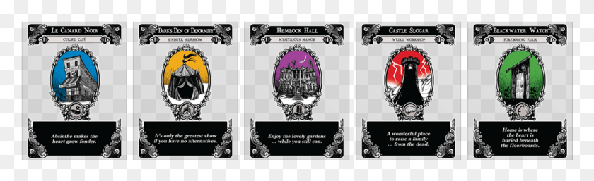 1067x270 Unhappy Homes Gloom Card Game, Text, Poster, Advertisement HD PNG Download