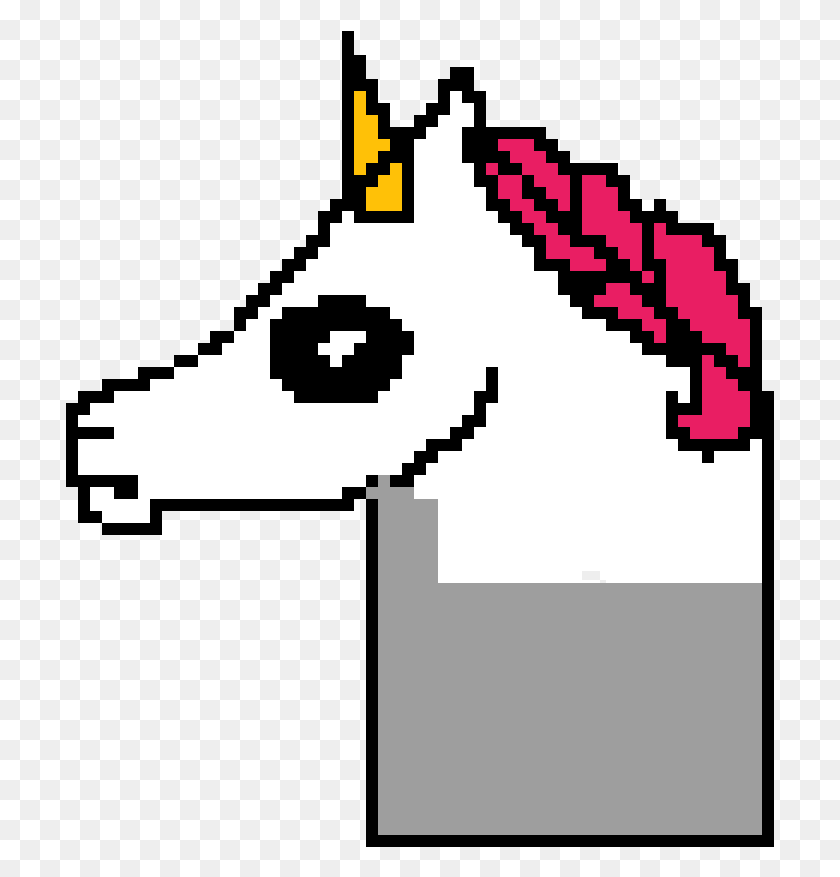709x817 Unicorn Emoji, Cross, Symbol, Text HD PNG Download