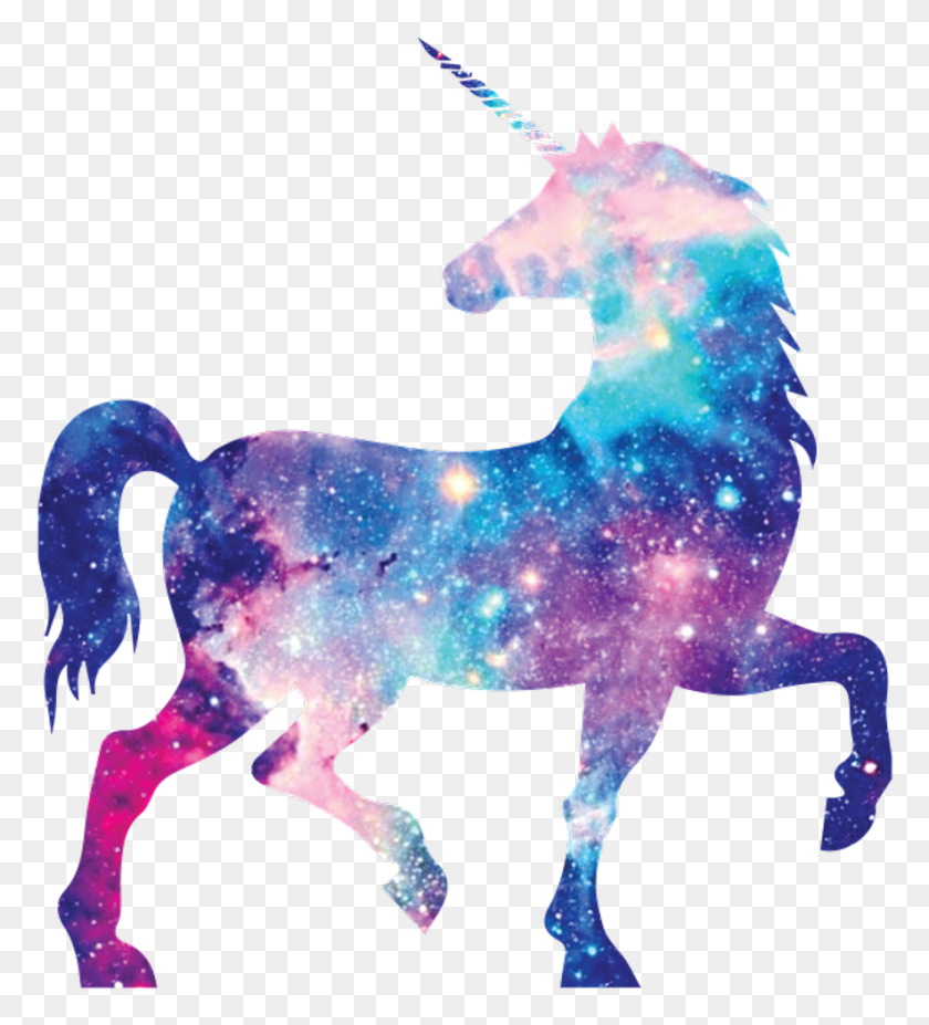 886x985 Unicorn Galaxy Galaxyunicorn Lovely Cute Animals, Mammal, Animal, Horse HD PNG Download