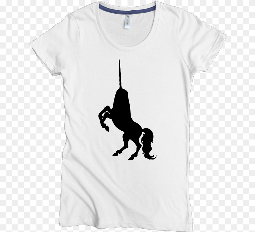 655x765 Unicorn Halfbreed W White T Shirt, Clothing, T-shirt, Person Clipart PNG