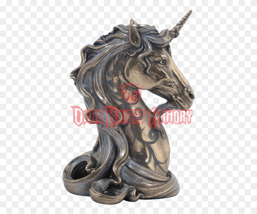 436x641 Unicorn Head Candle Holder Candle Holders, Figurine, Dragon, Table HD PNG Download