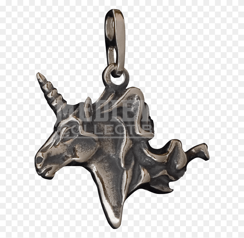 605x761 Unicorn Head Pendant Locket, Horse, Mammal, Animal HD PNG Download