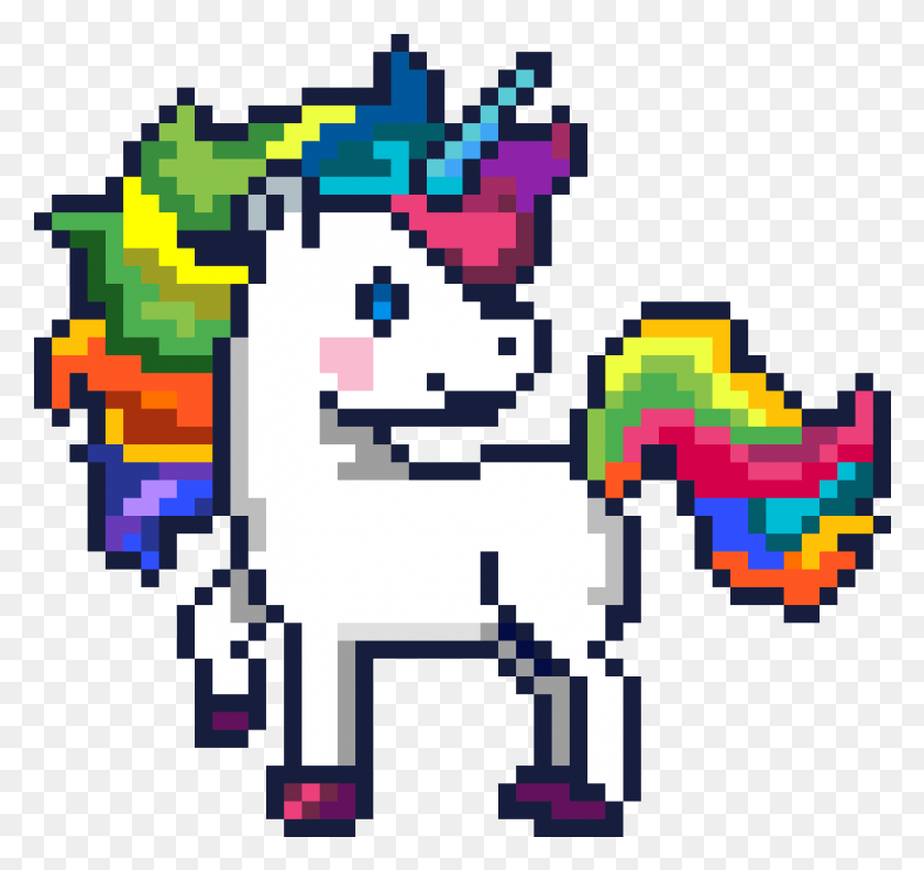 817x766 Unicorn In Minecraft Word Of Pixels Easy Art, Graphics, Text HD PNG Download
