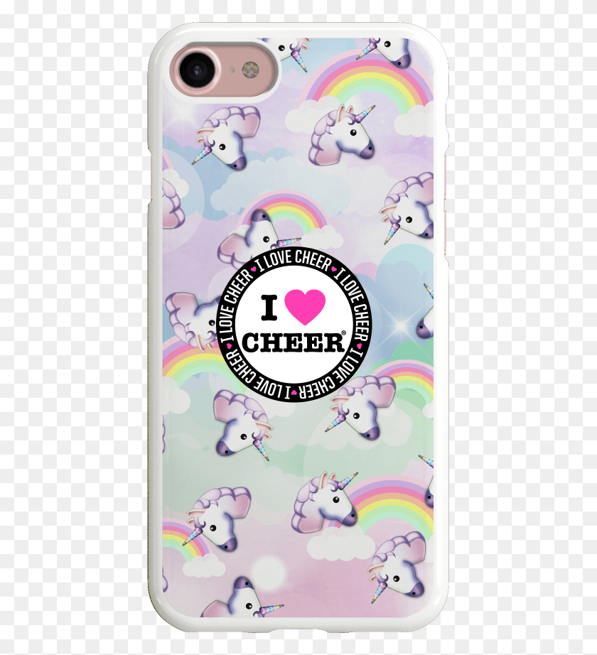 427x862 Unicorn Sky I Love Cheer Phone Case Mobile Phone Case, Poster, Advertisement, Flyer HD PNG Download
