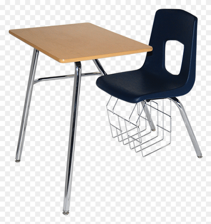 1066x1134 Uniflex Four Leg Combo Desk Chair, Furniture, Table, Tabletop HD PNG Download