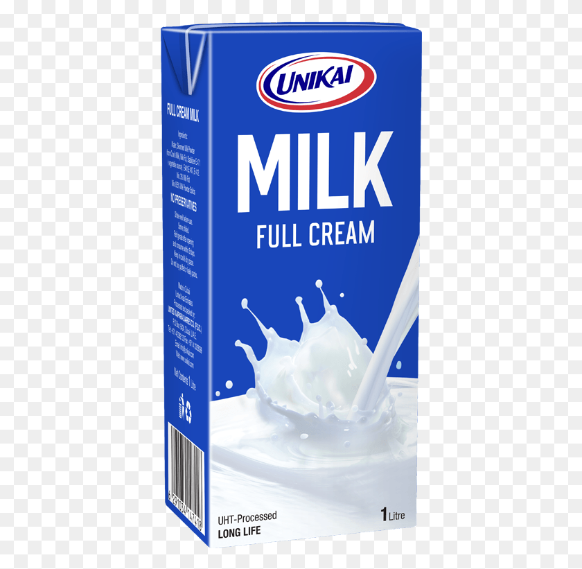 378x761 Unikai Full Cream Milk, Beverage, Drink, Ice Cream HD PNG Download