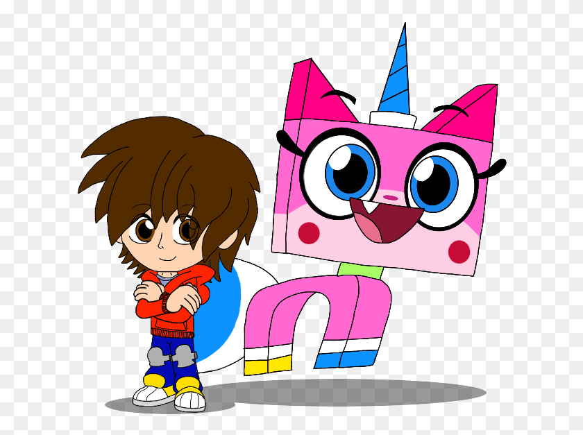 621x567 Unikitty And Lachlan Unikitty And Lachlan, Graphics, Person HD PNG Download