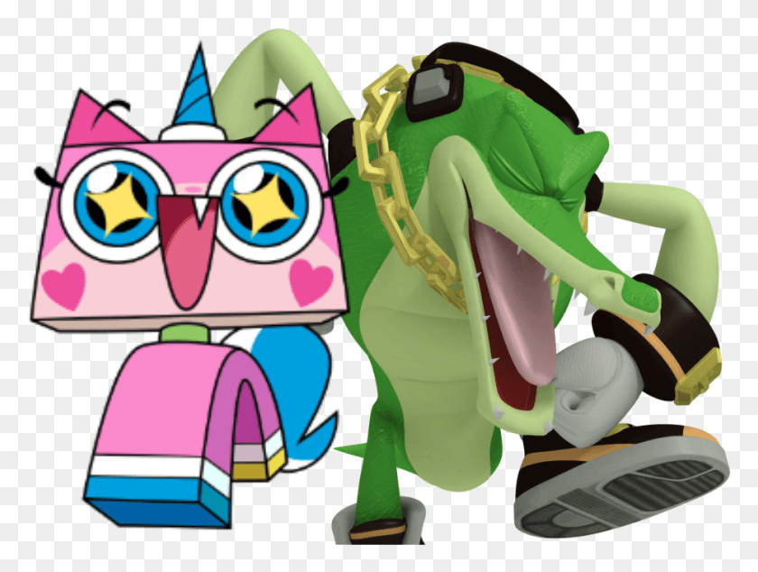 930x685 Unikitty And Vector The Crocodille Vector The Crocodile, Toy, Graphics HD PNG Download