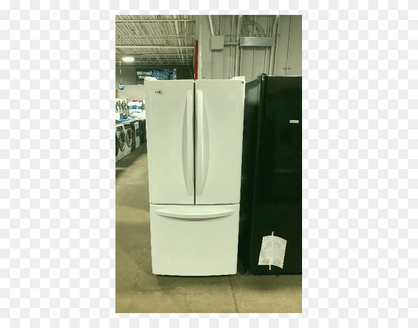 375x600 Uniondale Ikinci El Satlk White Lg 30 French Door, Refrigerator, Appliance HD PNG Download