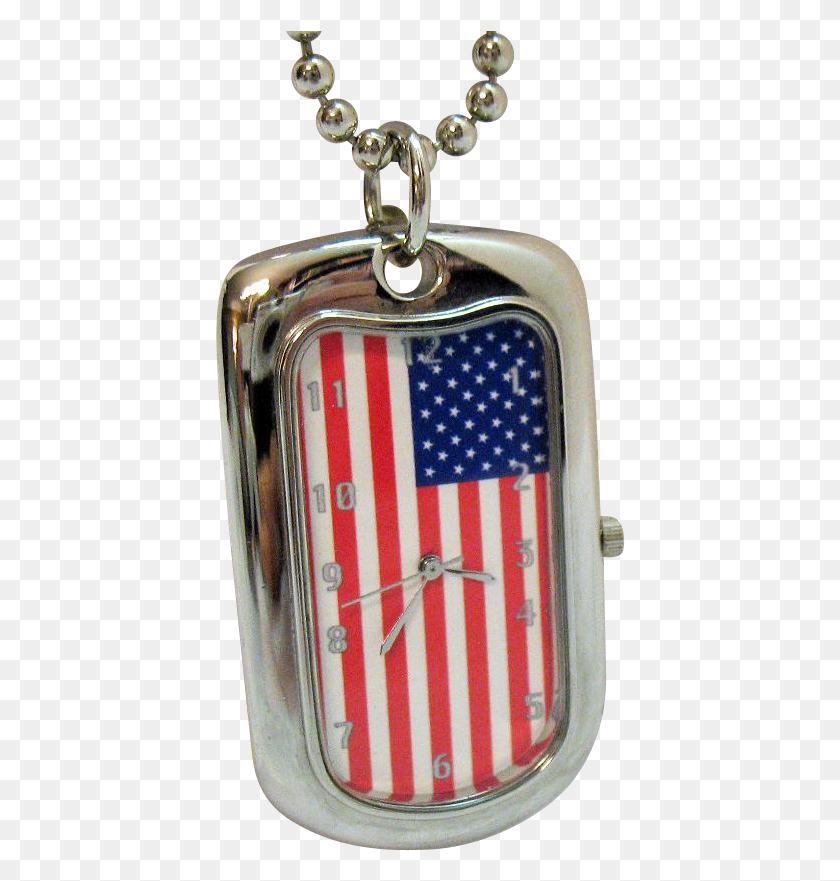 410x821 Уникальный Удивительный Старинный Американский Флаг Серебряный Кулон Медальон, Символ, Доспехи Hd Png Скачать