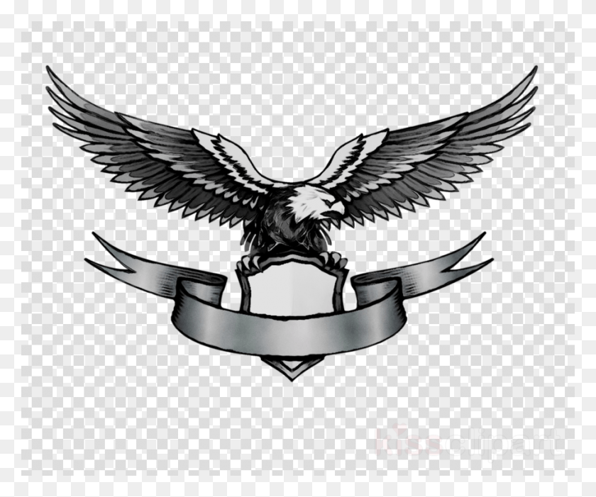 900x740 Unique Eagle Wing Emblem Transparent Image Ampamp Minnie Mouse Head Transparent, Bird, Animal, Logo HD PNG Download