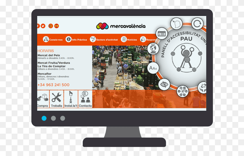 628x477 Descargar Png Web Única Con Accesibilidades En El Mundo Monitor De Computadora, Computadora, Electrónica, Monitor Hd Png