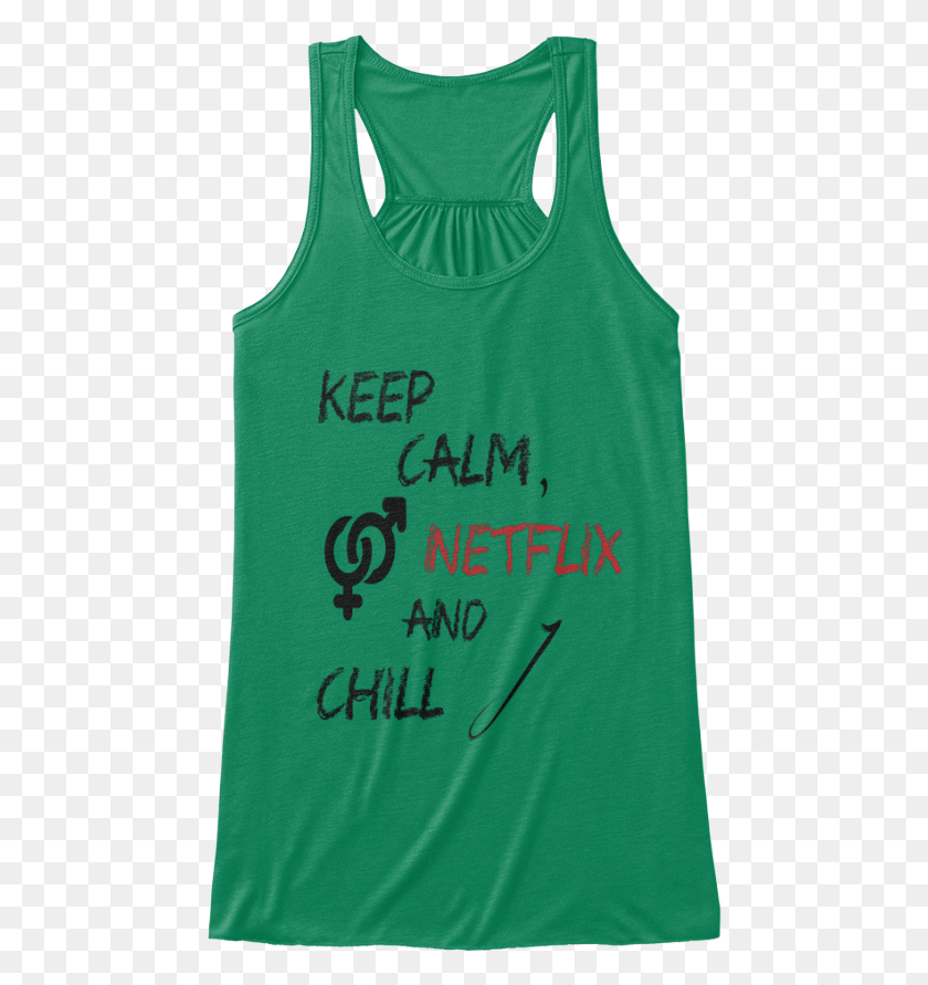 467x831 Unisex Keep Calm Netflix And Chill Active Tank, Clothing, Apparel, Tank Top HD PNG Download