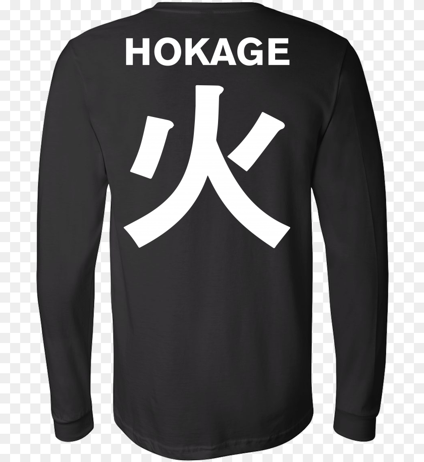 703x916 Unisex Long Sleeve T Shirt Hokage Written In Japanese, Clothing, Long Sleeve, Coat, T-shirt Sticker PNG