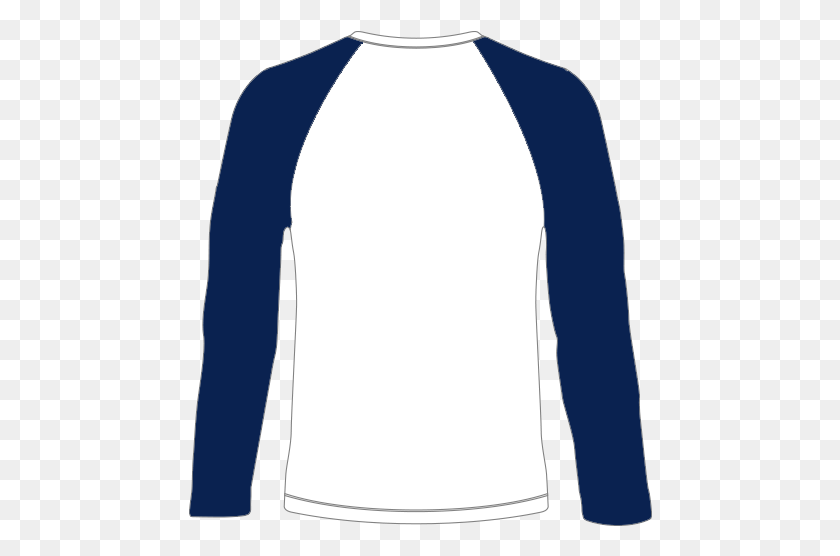 464x496 Unisex White Amp Blue Baseball Shirt Long Sleeved T Shirt, Sleeve, Clothing, Apparel HD PNG Download