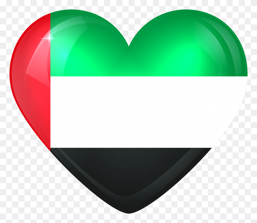 5777x4970 United Arab Emirates Large Heart Flag M1449178079 Syria Heart Flag, Balloon, Ball HD PNG Download
