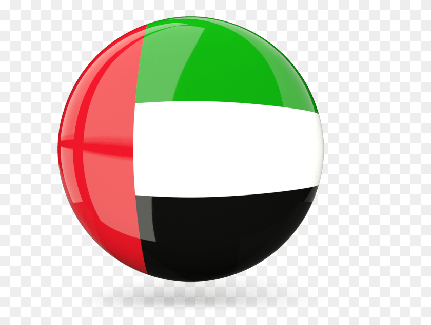 617x575 Флаг Объединенных Арабских Эмиратов Круглый Флаг Оаэ, Сфера, Лента, Символ Hd Png Скачать