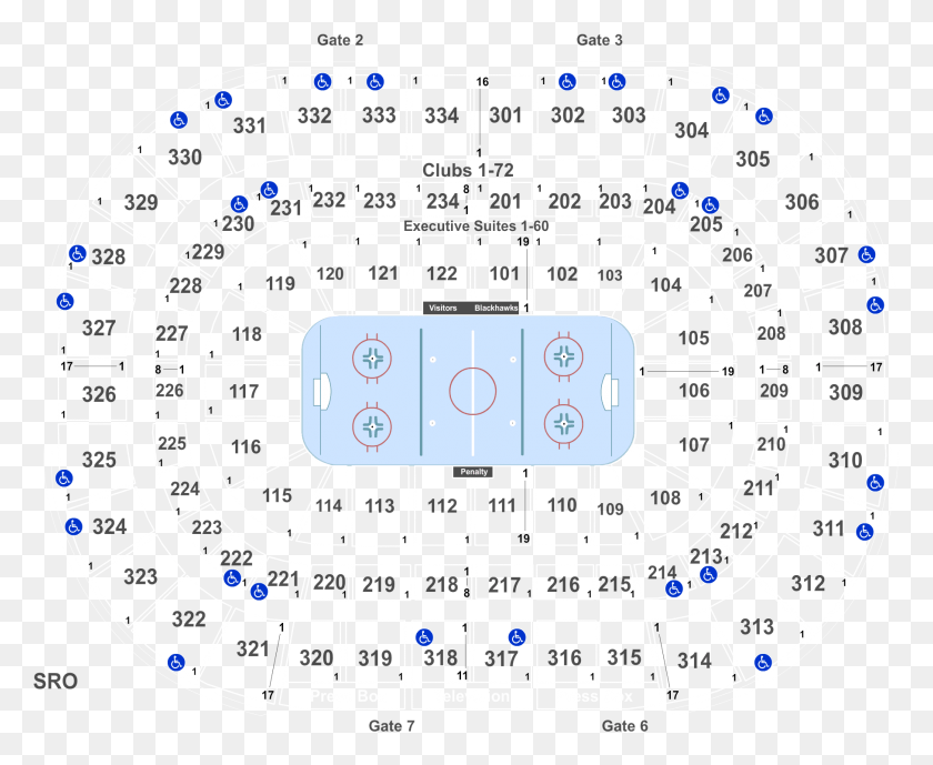 1813x1463 United Center 318 Row, Arena, Building, Stadium HD PNG Download