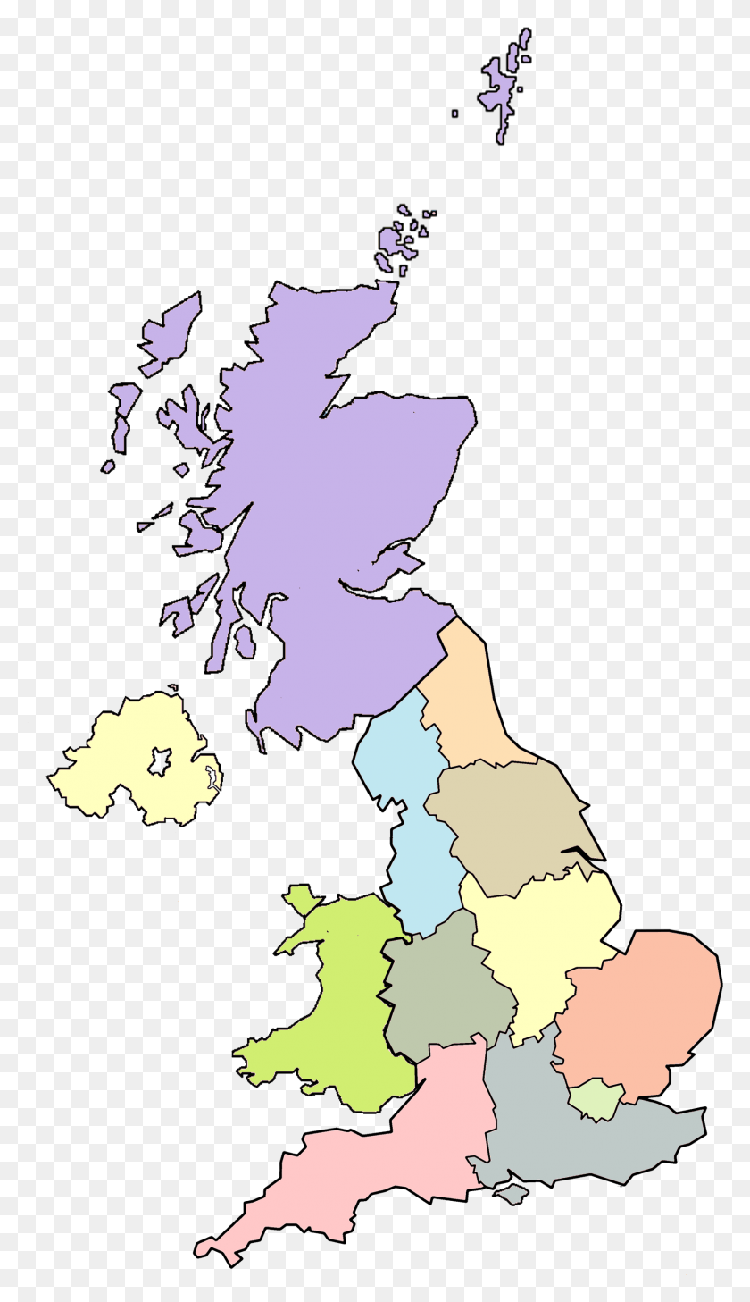 1709x3063 Соединенное Королевство Орехи 1 Клещ Карта Великобритании, Диаграмма, Атлас, Участок Hd Png Скачать