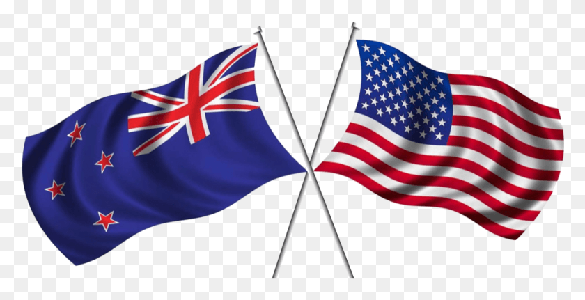 945x450 Сша И Новая Зеландия, Флаг, Символ, Американский Флаг Hd Png Скачать