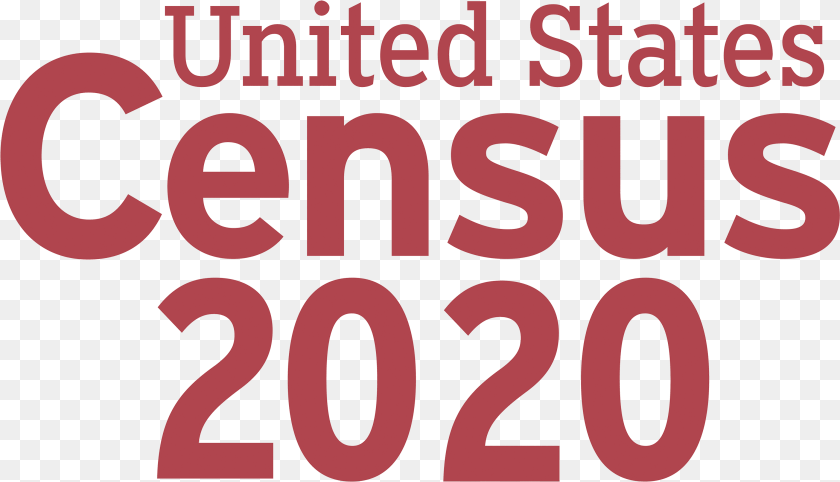 United States Census 2020, Number, Symbol, Text Sticker PNG