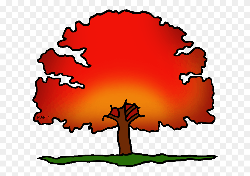 623x532 United States Clip Art By Phillip Martin District Animated Red Oak Tree, Nature, Outdoors, Sky HD PNG Download