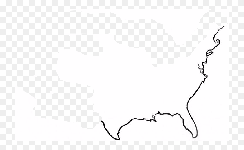 736x456 United States Map Outline Simple Outline Of The Us, Hand, Person, Human HD PNG Download