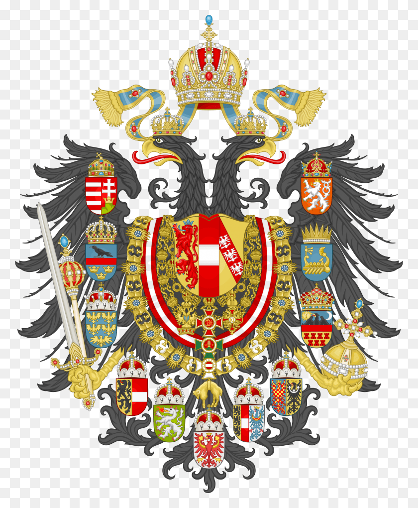 2000x2464 United States Of Greater Austria Coat Of Arms, Emblem, Symbol HD PNG Download