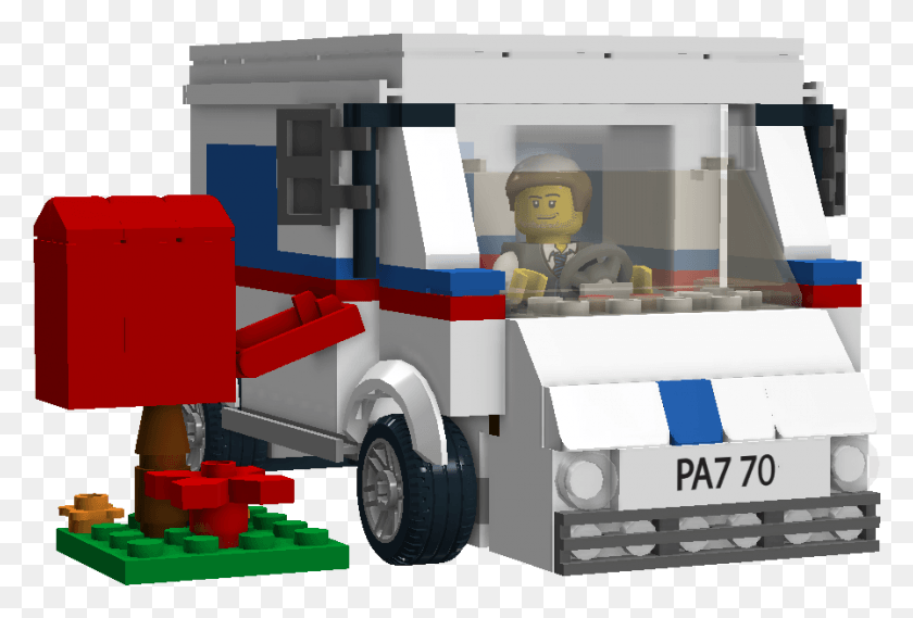 897x586 United States Postal Service Truck Lego, Toy, Transportation, Vehicle HD PNG Download